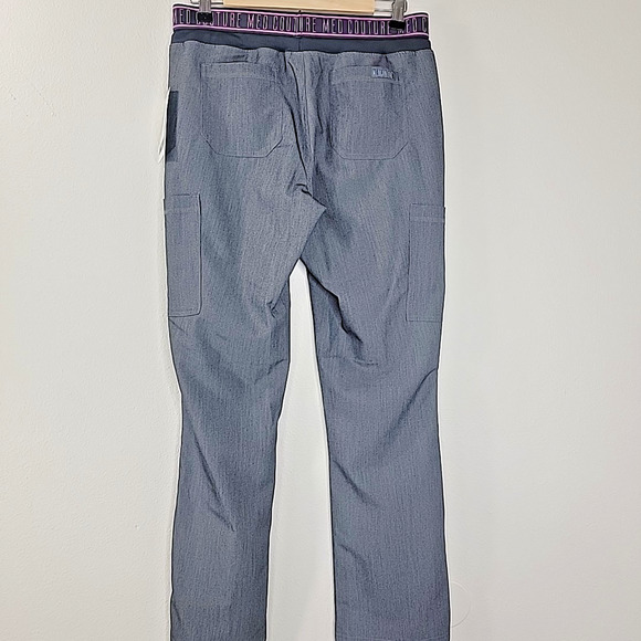 Med Couture Touch Scrub Pants Women’s Small NWT Gray Elastic Waist Pockets - Picture 5 of 10